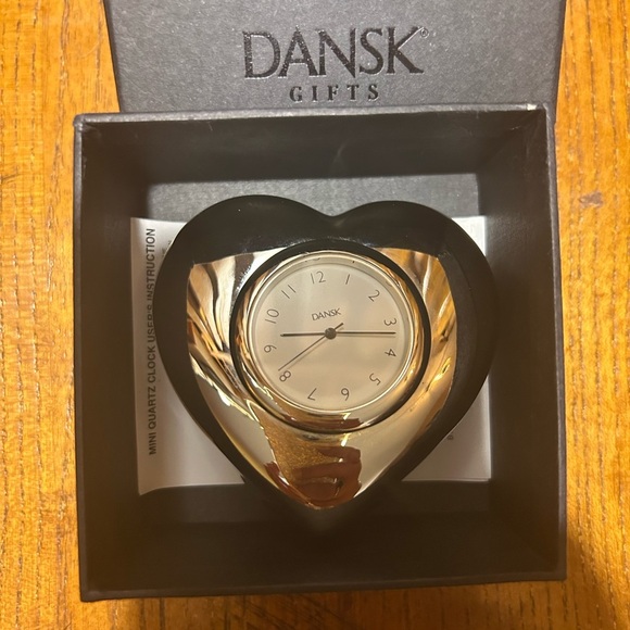 Mini Dansk Clock Quartz Mechanism Paperweight EUC! - Picture 2 of 9